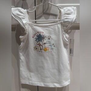 NWT Janie and Jack White Aloha Beach Tank Top Sz 3T